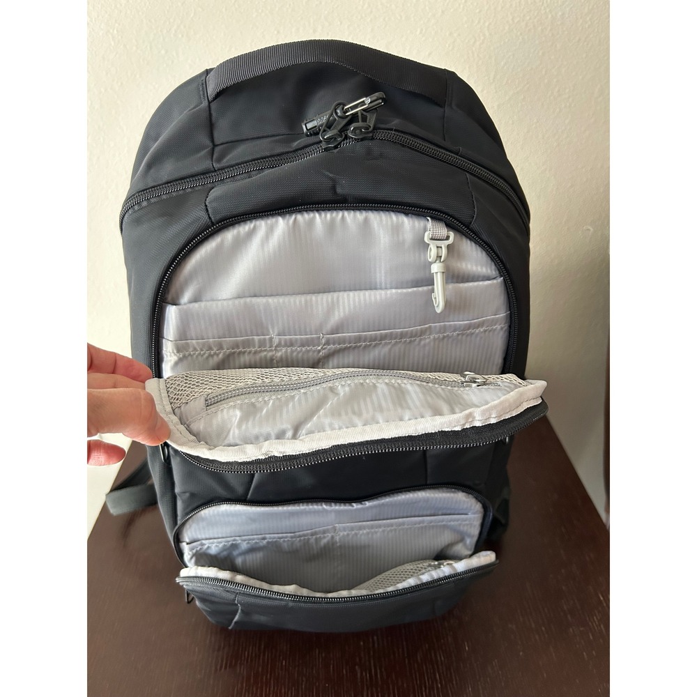 Pacsafe LS450 25L Unisex Travel Work Anti Theft Practical Black Backpack - Picture 7 of 12